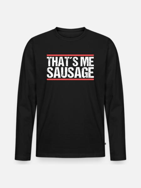 C’est ma saucisse. Danglais - T-shirt manches longues Premium bio Homme - noir