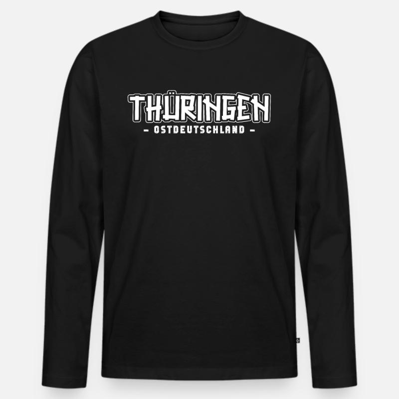Thuringe Thuringe Thuringe Thuringe - T-shirt manches longues Premium bio Homme - noir