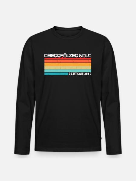 Upper Palatinate Forest - Men's Premium Organic Long Sleeve Shirt - black