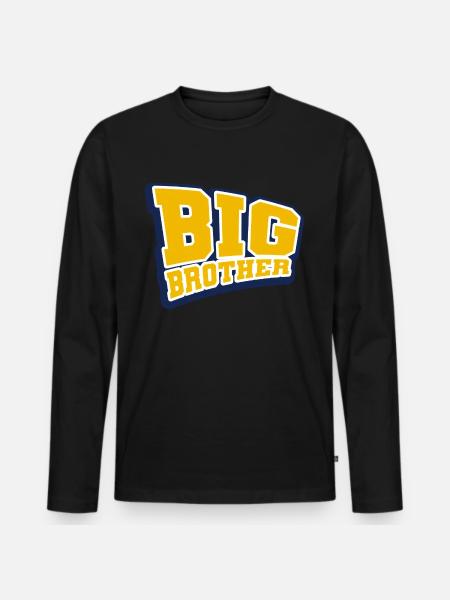 Brother - Men's Premium Organic Long Sleeve Shirt - black