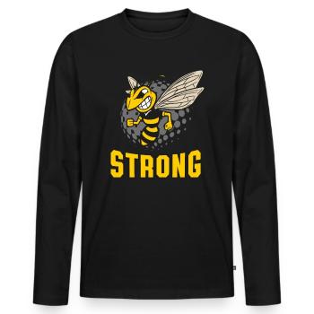 Bees Pun Beekeeper Bee Lover Inspiration - Men's Premium Organic Long Sleeve Shirt - black - Front - Nico (187cm)