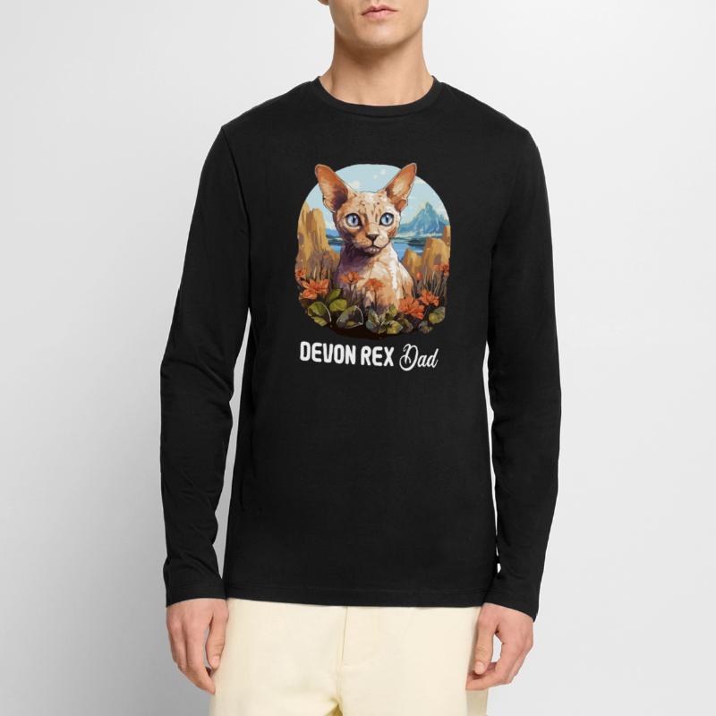 Devon Rex Kitten Devon Rex Cat Men's Premium Organic Long Sleeve Shirt
