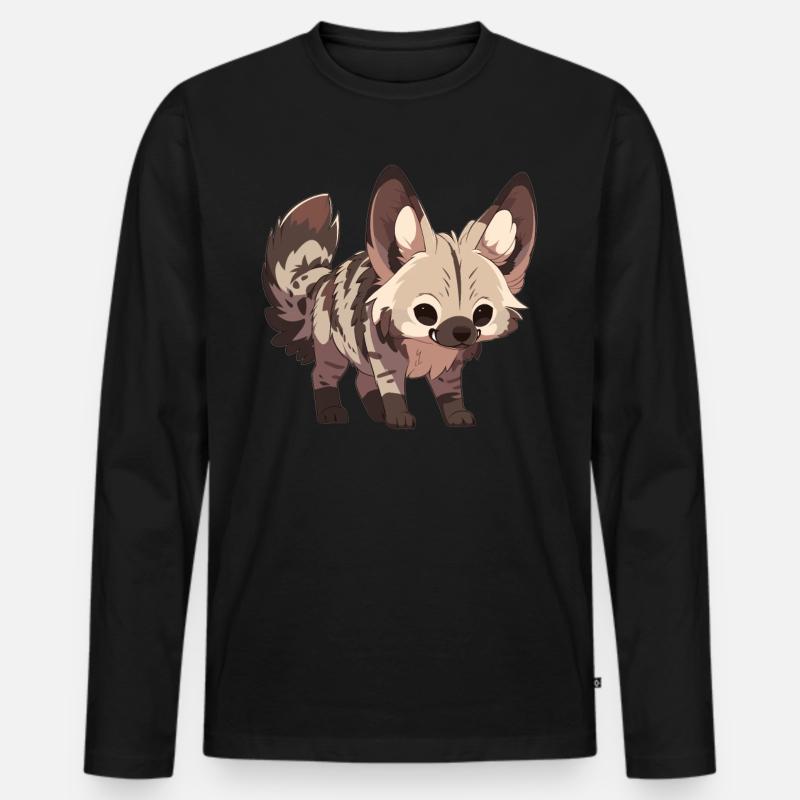 Erdwölfe Erdwolf - Männer Premium Bio Langarmshirt - Schwarz