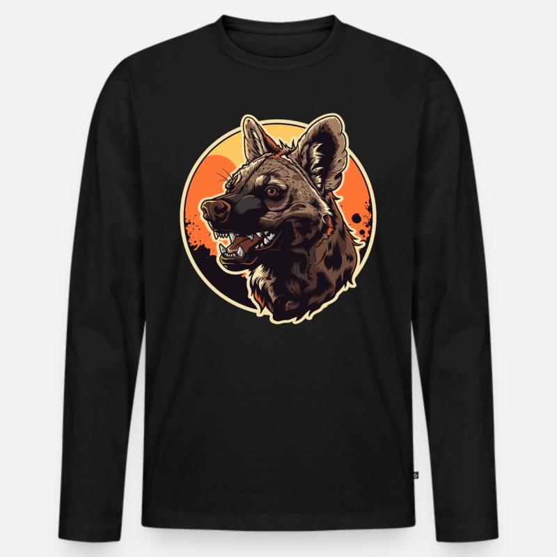 Erdwölfe Erdwolf - Männer Premium Bio Langarmshirt - Schwarz