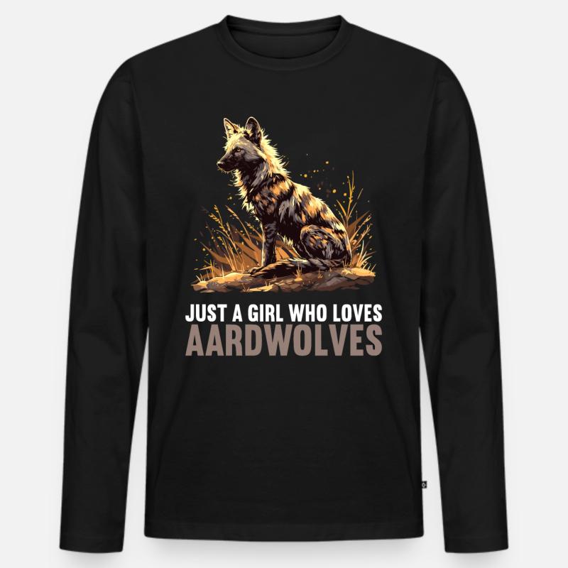 Erdwölfe Erdwolf - Männer Premium Bio Langarmshirt - Schwarz