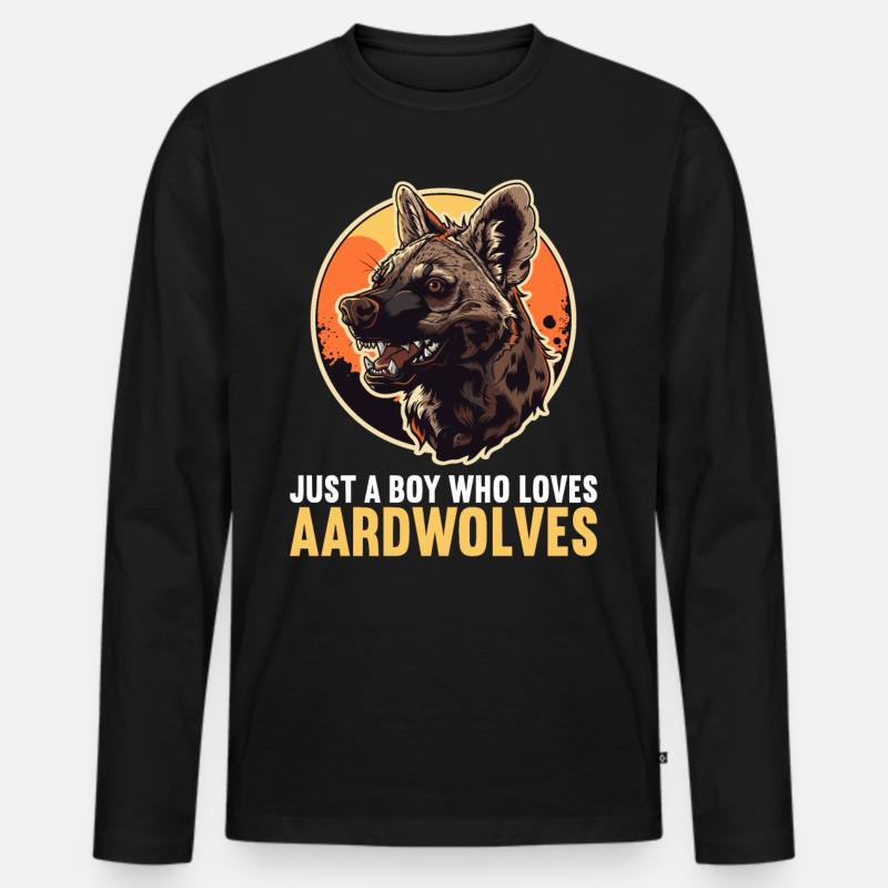 Erdwölfe Erdwolf - Männer Premium Bio Langarmshirt - Schwarz