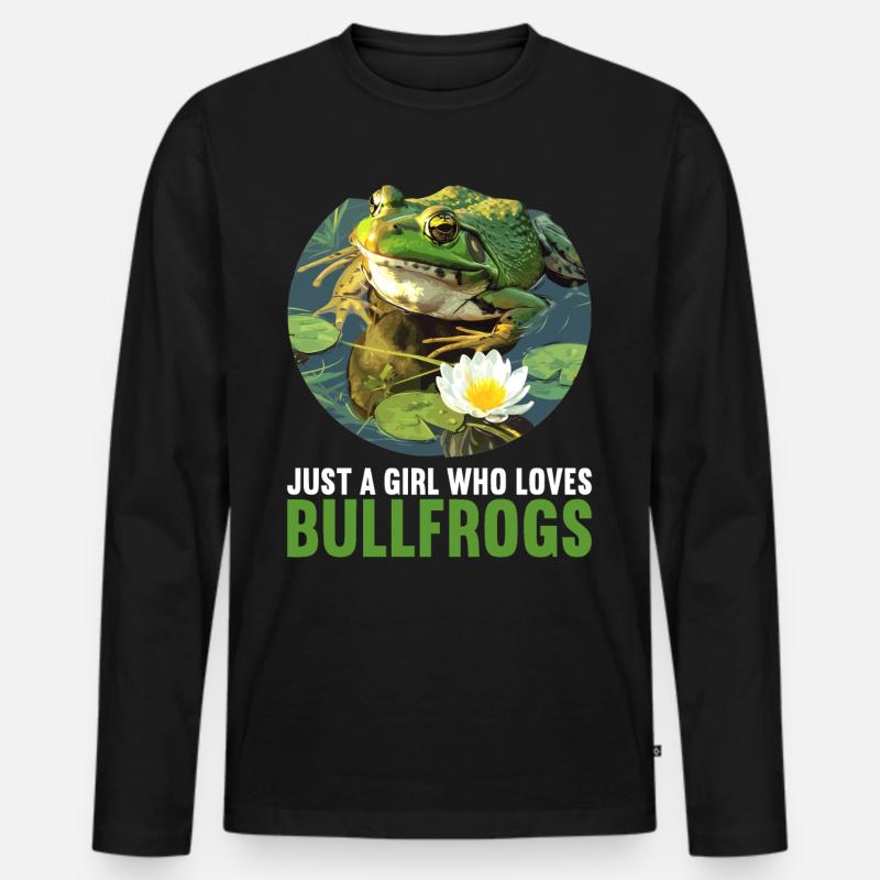 Ochsenfrösche Ochsenfrosch - Männer Premium Bio Langarmshirt - Schwarz