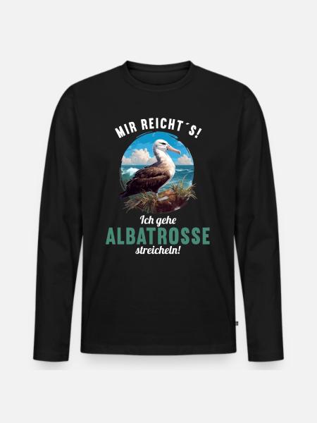 Albatross Albatrosse Albatros - Men's Premium Organic Long Sleeve Shirt - black