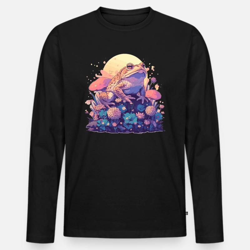 Toad Toads Toad - Men's Premium Organic Long Sleeve Shirt - black