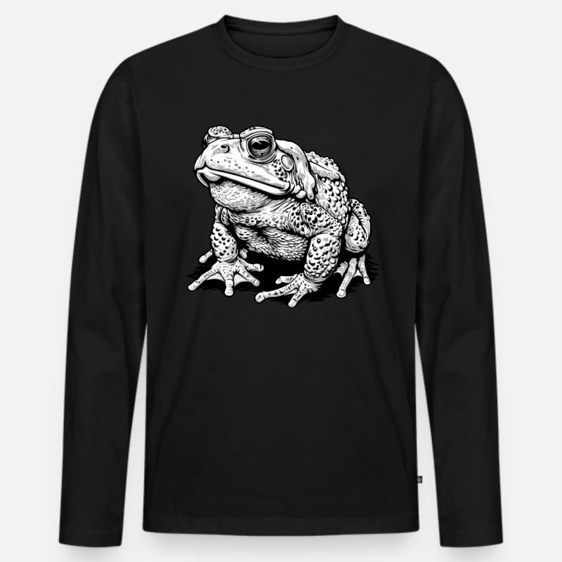 Toad Toads Toad - Men's Premium Organic Long Sleeve Shirt - black