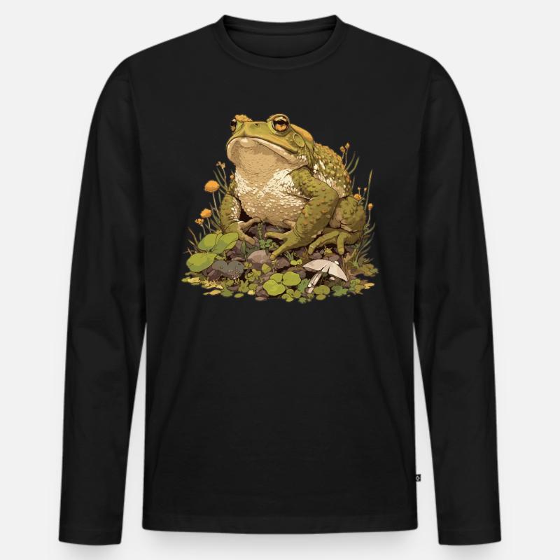 Toad Toads Toad - Men's Premium Organic Long Sleeve Shirt - black