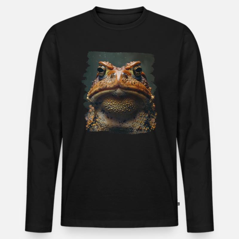 Toad Toads Toad - Men's Premium Organic Long Sleeve Shirt - black