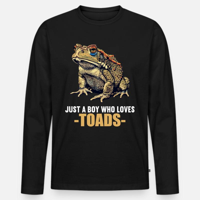Toad Toads Toad - Men's Premium Organic Long Sleeve Shirt - black