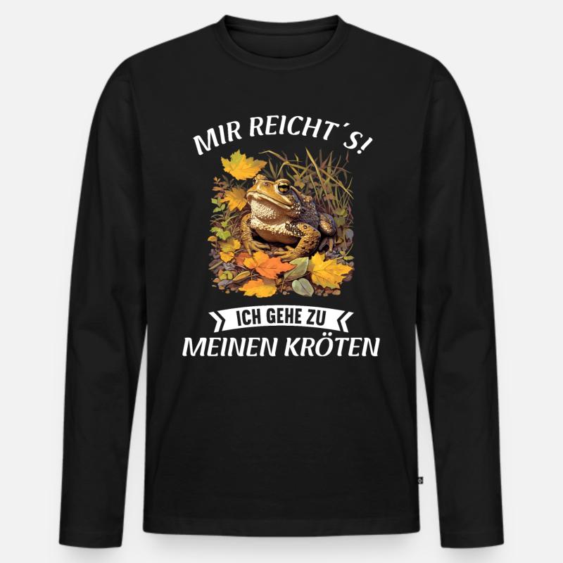 Toad Toads Toad - Men's Premium Organic Long Sleeve Shirt - black