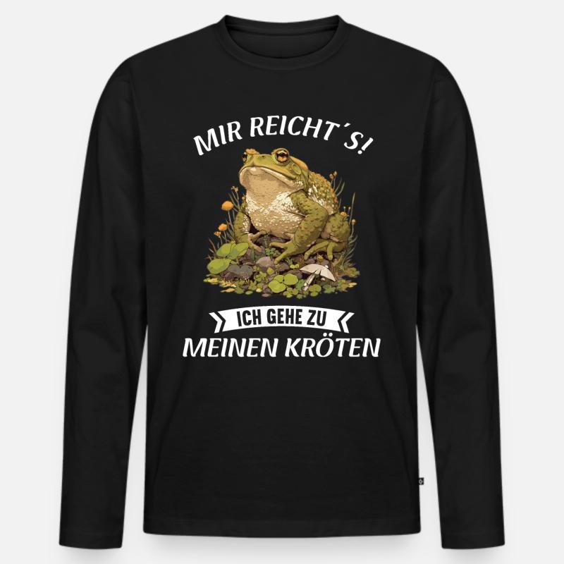 Toad Toads Toad - Men's Premium Organic Long Sleeve Shirt - black