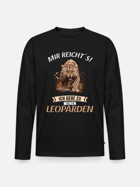 Léopard léopard - T-shirt manches longues Premium bio Homme - noir