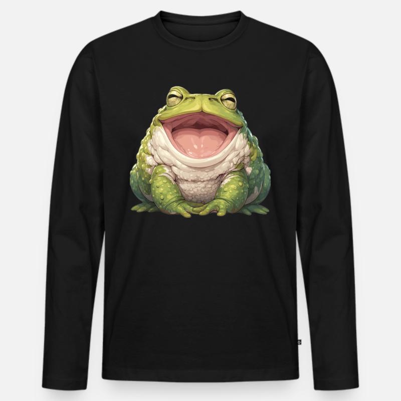 Toad Toads Toad - Men's Premium Organic Long Sleeve Shirt - black