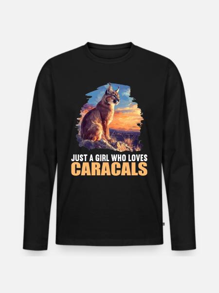 Caracal Karakale Karakal - Men's Premium Organic Long Sleeve Shirt - black