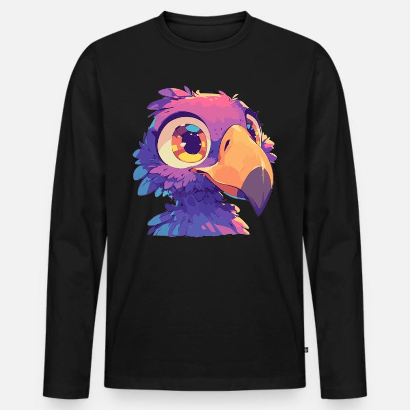 Dodos Dodo - Männer Premium Bio Langarmshirt - Schwarz