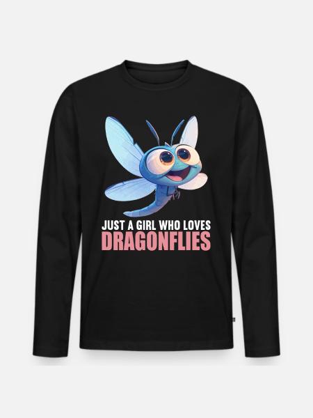 Dragonflies Dragonfly - Men's Premium Organic Long Sleeve Shirt - black