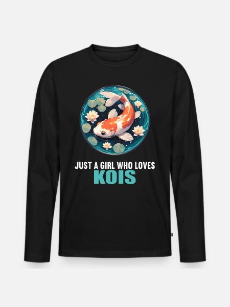 Koi Koi Carp - Men's Premium Organic Long Sleeve Shirt - black