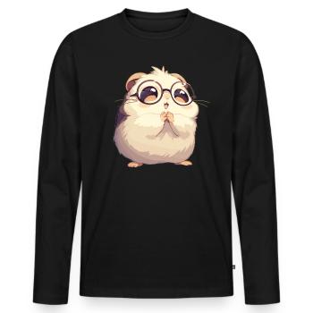 Lemmings Lemming - T-shirt manches longues Premium bio Homme - noir - Devant - Nico (187cm)