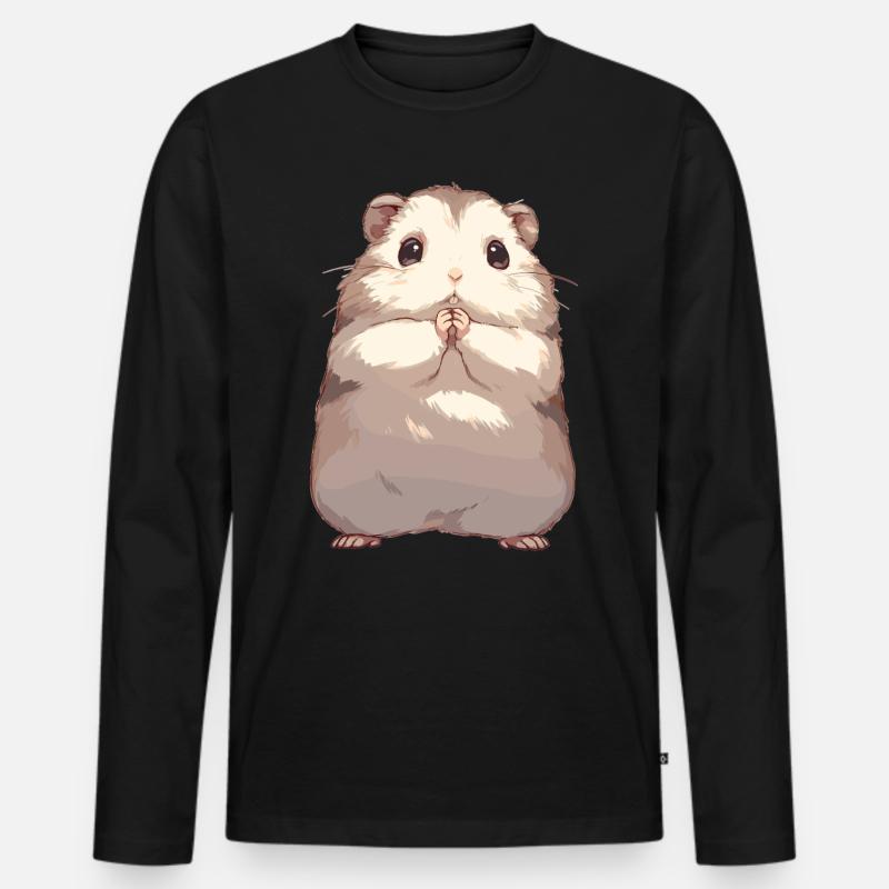 Lemminge Lemming - Männer Premium Bio Langarmshirt - Schwarz