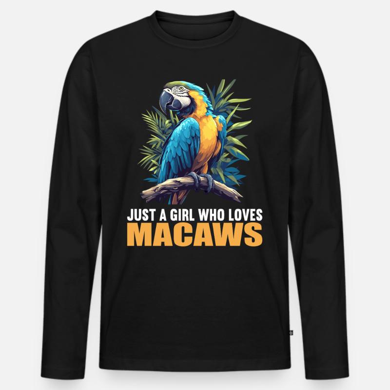 Aras Ara - Männer Premium Bio Langarmshirt - Schwarz