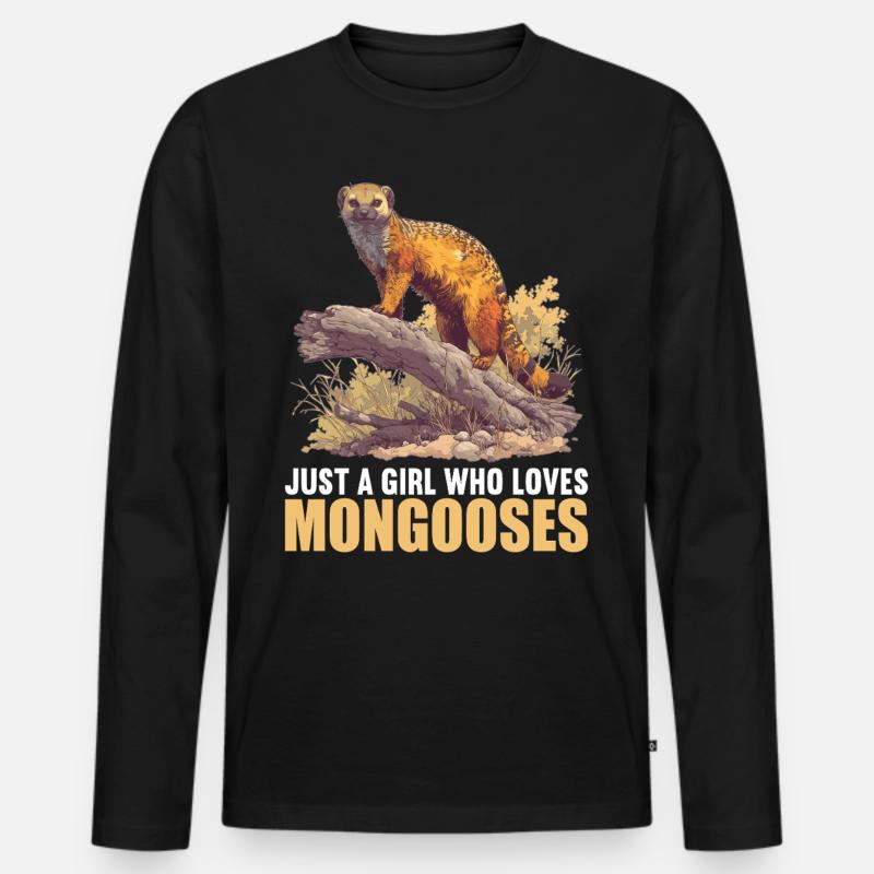 Mungos Mungo - Männer Premium Bio Langarmshirt - Schwarz