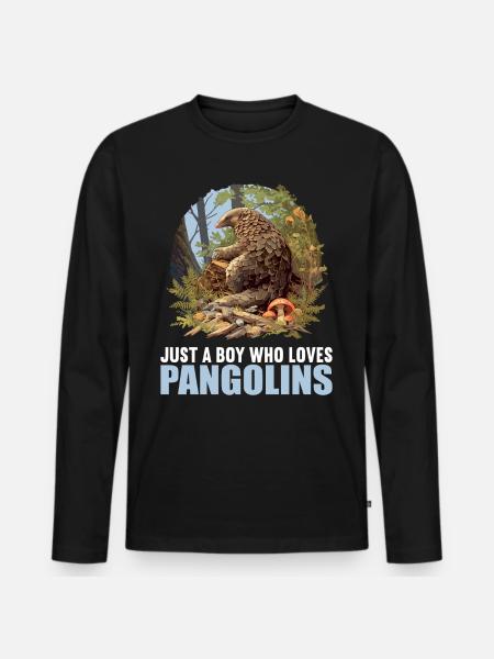 Pangolins Pangolin Pangolin - Men's Premium Organic Long Sleeve Shirt - black