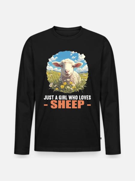 Sheep Sheep - Men's Premium Organic Long Sleeve Shirt - black