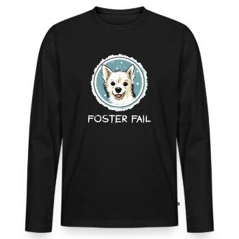 Caregiver failure - Men's Premium Organic Long Sleeve Shirt - black - Front - Nico (187cm)