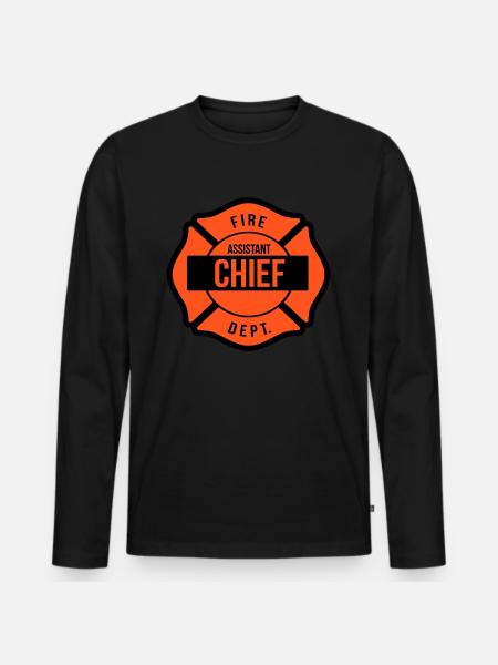 Deputy Fire Chief - Men's Premium Organic Long Sleeve Shirt - black