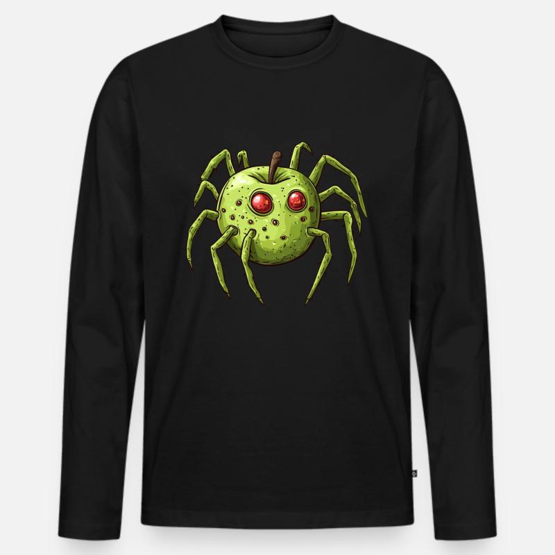 Apple Spider Apple Spider - Men's Premium Organic Long Sleeve Shirt - black