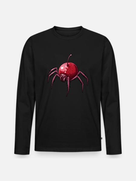 Cherry Spider Cherry Spider - Men's Premium Organic Long Sleeve Shirt - black