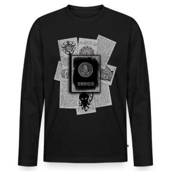 Necronomicon - Männer Premium Bio Langarmshirt - Schwarz - Vorne - Nico (187cm)