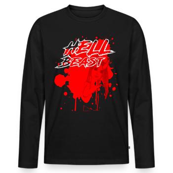 2reborn Hell Beast devil Girl sexy 2 - Männer Premium Bio Langarmshirt - Schwarz - Vorne - Nico (187cm)