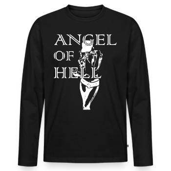 2reborn Angel of Hell Skate Girl Sport 3 - Männer Premium Bio Langarmshirt - Schwarz - Vorne - Nico (187cm)