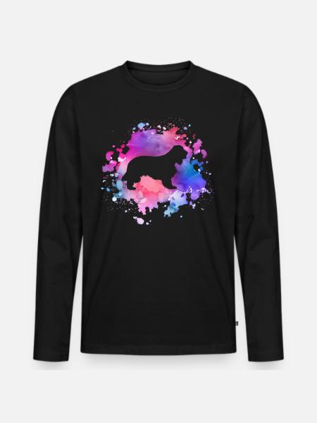 Cocker-spaniel dog lover - Men's Premium Organic Long Sleeve Shirt - black