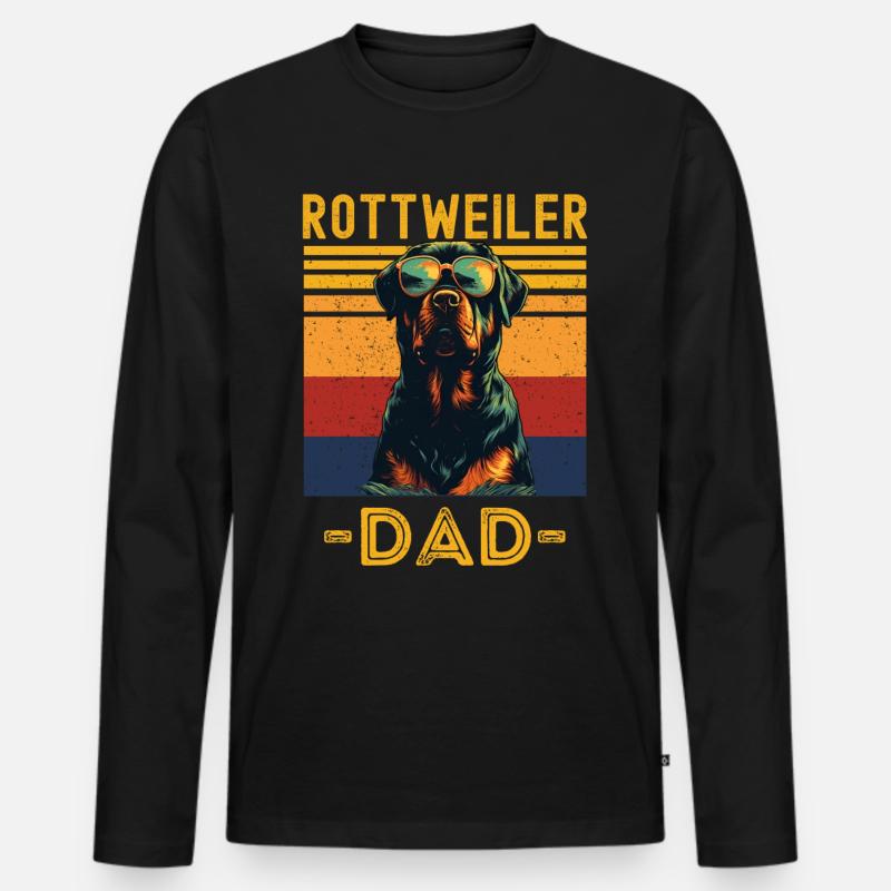 151 - Männer Premium Bio Langarmshirt - Schwarz