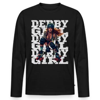 Sonnenuntergang Desert Vibes Urlaub Abenteuer - Männer Premium Bio Langarmshirt - Schwarz - Vorne - Nico (187cm)
