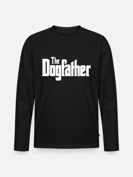 Dogs father - Men's Premium Organic Long Sleeve Shirt - black