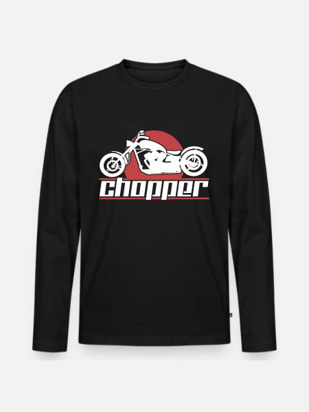 Motorcycle choppers - Men's Premium Organic Long Sleeve Shirt - black