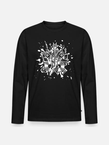 basse - T-shirt manches longues Premium bio Homme - noir