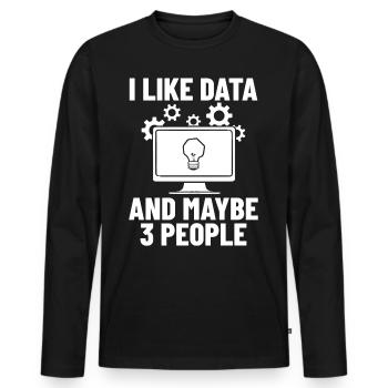 Software Development Software Developer Developer - Men's Premium Organic Long Sleeve Shirt - black - Front - Nico (187cm)