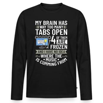 Software Development Software Developer Developer - Men's Premium Organic Long Sleeve Shirt - black - Front - Nico (187cm)