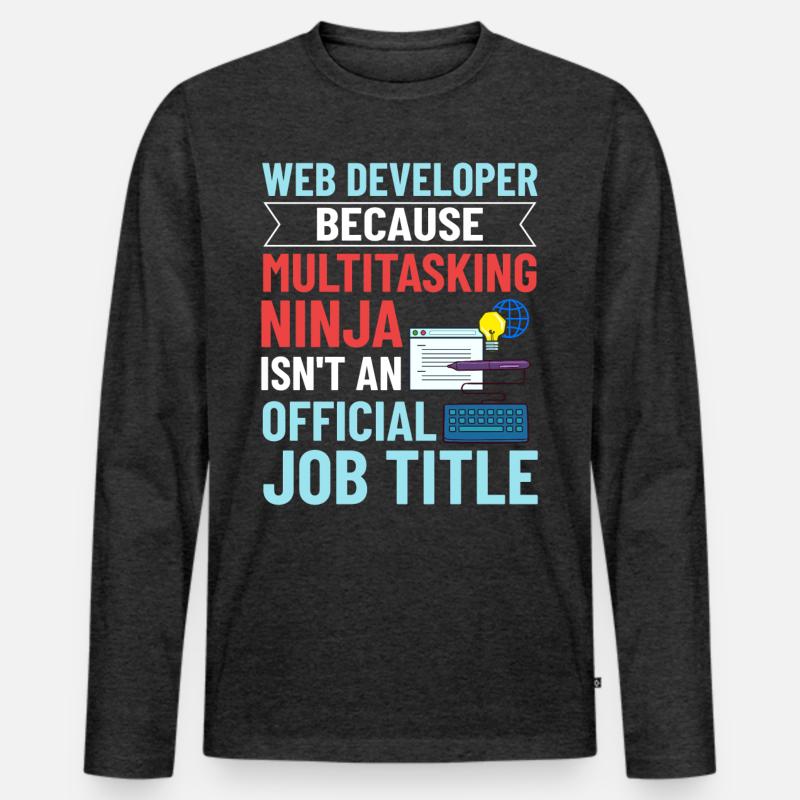 Web Development Web Developer Developer Manager Men's Premium Organic Long Sleeve Shirt