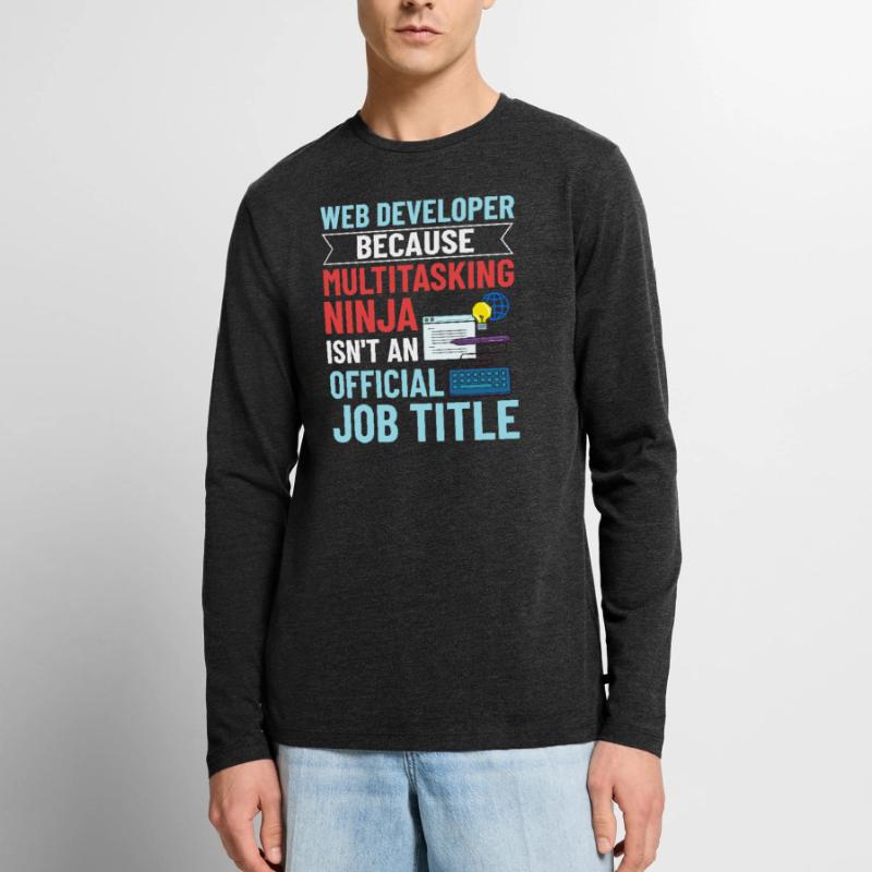 Web Development Web Developer Developer Manager Men's Premium Organic Long Sleeve Shirt