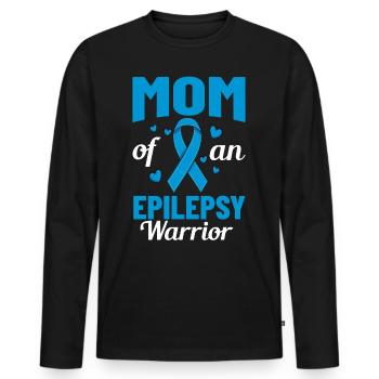 Epilepsie Krampf Erkrankung Epileptischer Anfall - Männer Premium Bio Langarmshirt - Schwarz - Vorne - Nico (187cm)