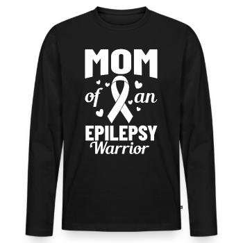 Epilepsy Convulsive disease Epileptic seizure - Men's Premium Organic Long Sleeve Shirt - black - Front - Nico (187cm)